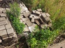 (Item off site - 1/4 mile from Auction Barn) 10 Pallets of Stones - Various Shapes, Sizes, & Cuts