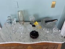 Assortment of Glass/Crystal Glass