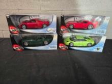 4 Hot Wheels 1/18 Scale Diecast Cars