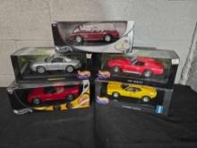 5 Hot Wheels 1/18 Scale Diecast Cars