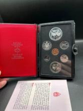 1974 Silver double dollar proof set Canada