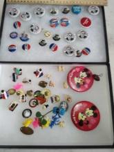 Political Buttons, Other Pins, Minnie Mouse, Bowling