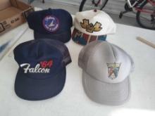 4 Vintage Ford Truck driver Hats 64 Falcon, Falcon Club,