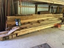 huge lot of assorted wood, 20ftx2in baords & and old barn wood