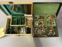 2 Jewelry Boxes of Costume Jewelry