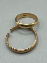 14k Yellow Gold Bands 3.6 DWT