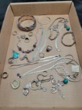 Large lot of all sterling jewelry