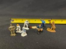 8 Star Wars Metal mini figures