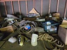 Loft Contents, Car Parts, Strap, Metal, Hoses (Buyer responsible for removal)