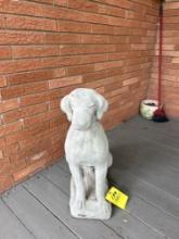 life sized cement, labrador statue