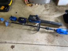 Kobalt MAX 40v Electric Weedwacker & Blower w/ Charger