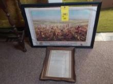 Framed Custer Massacre Tribune Page & Print