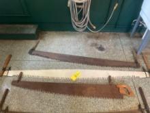 (3) Vintage Large Handsaws