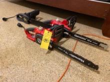 3 Electric Chainsaws - 2 Homelite 16 In. & McCullock 1.5 HP