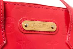 Louis Vuitton Rouge Grenadine Monogram Vernis Leather Wilshire Pm Handbag