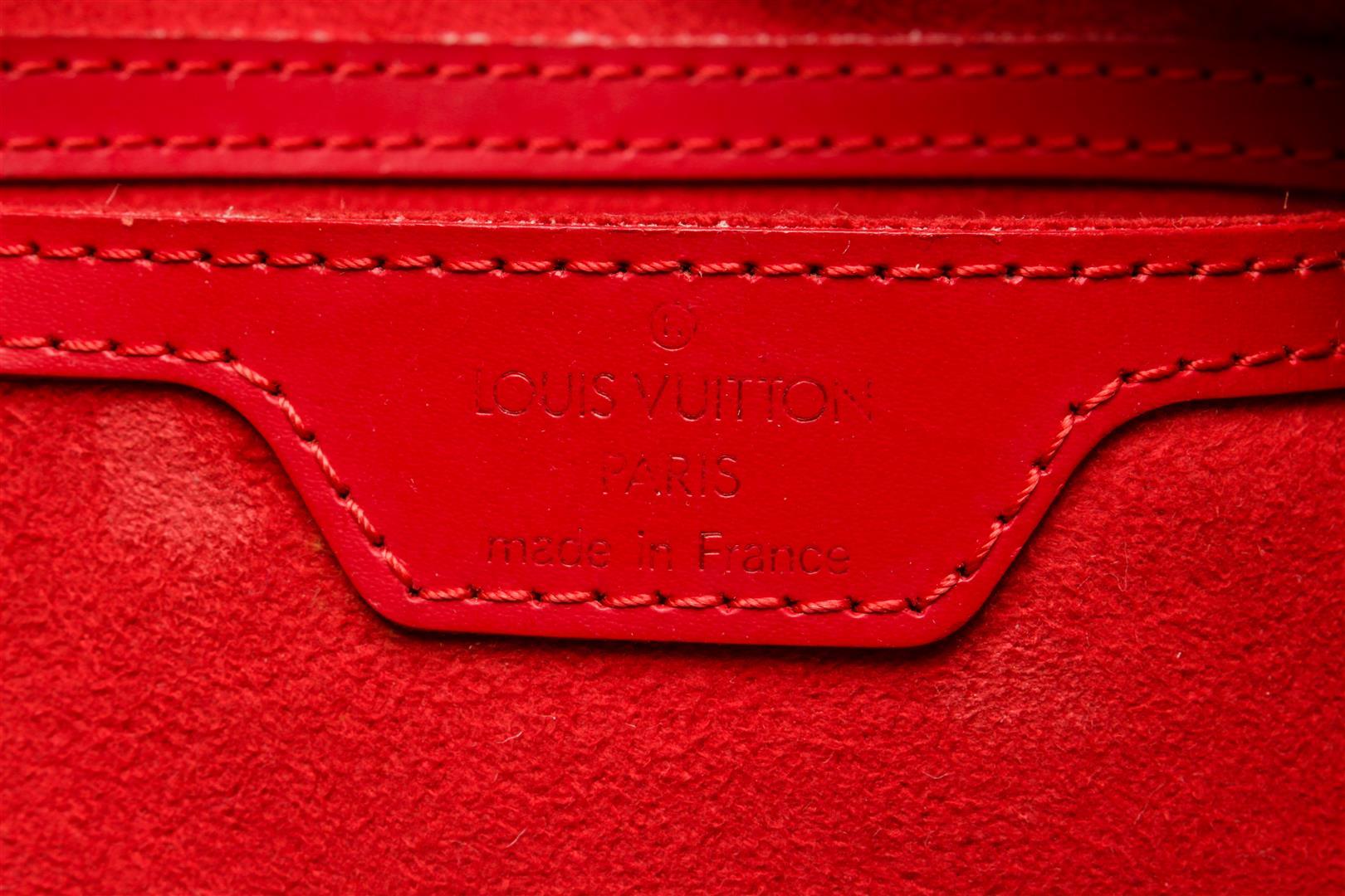 Louis Vuitton Red Epi Leather Soufflot Tote Bag