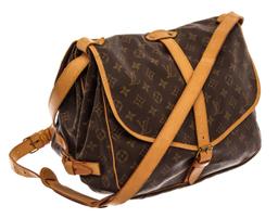 Louis Vuitton Brown Monogram Canvas Saumur 35 Shoulder Bag