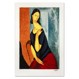 Jenne Hebuterne Con La Mano Sulla Spalla Sinistra by Modigliani, Amedeo