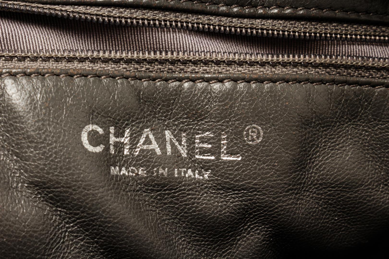 Chanel Grey Leather 2.55 Large Reissue Camera Shoulder Bag