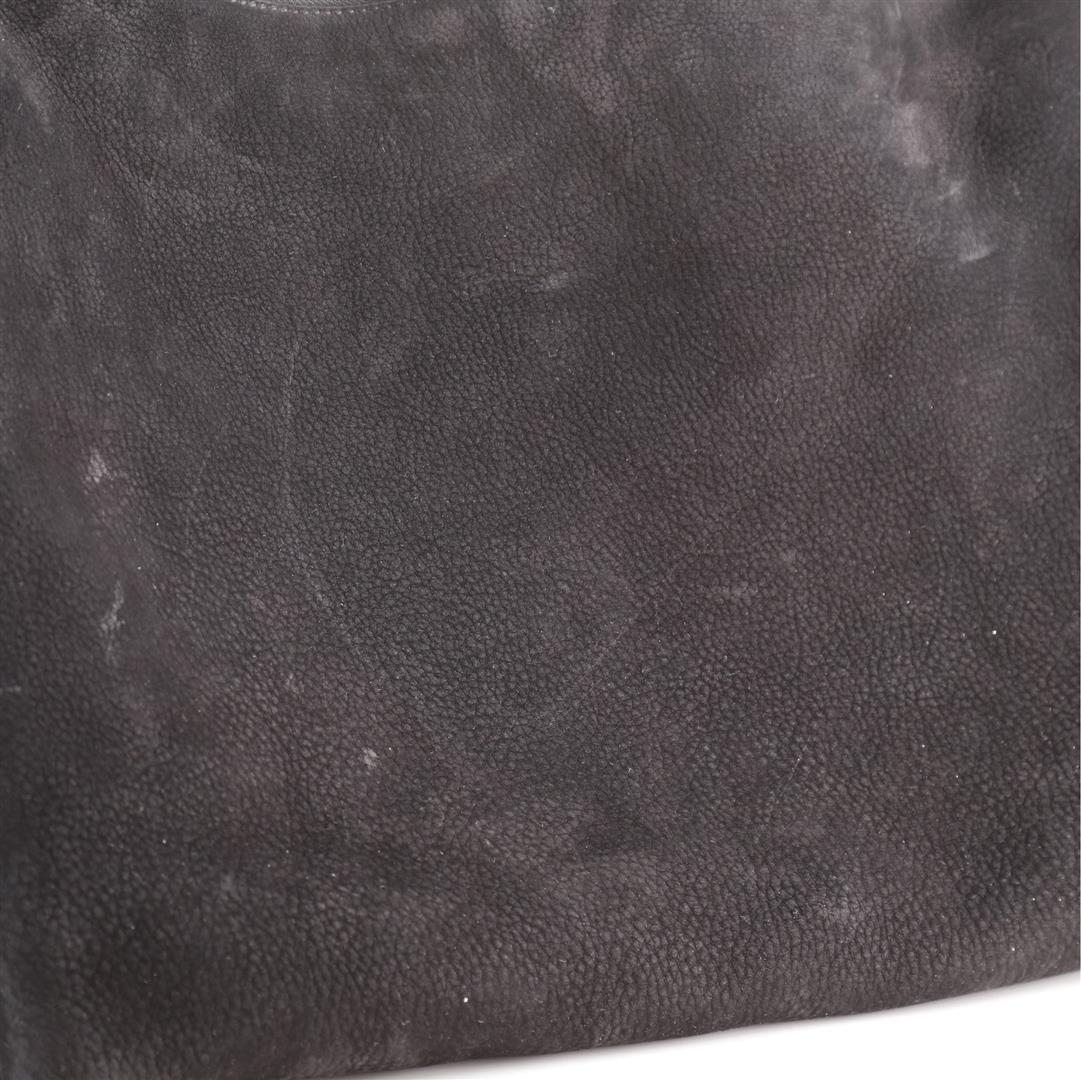 Loewe Berlingo Bag Nubuck with Calfskin Large Black