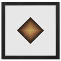 Rhombus - C et Rhombus de la serie Vonal (Diptych) by Vasarely (1908-1997)