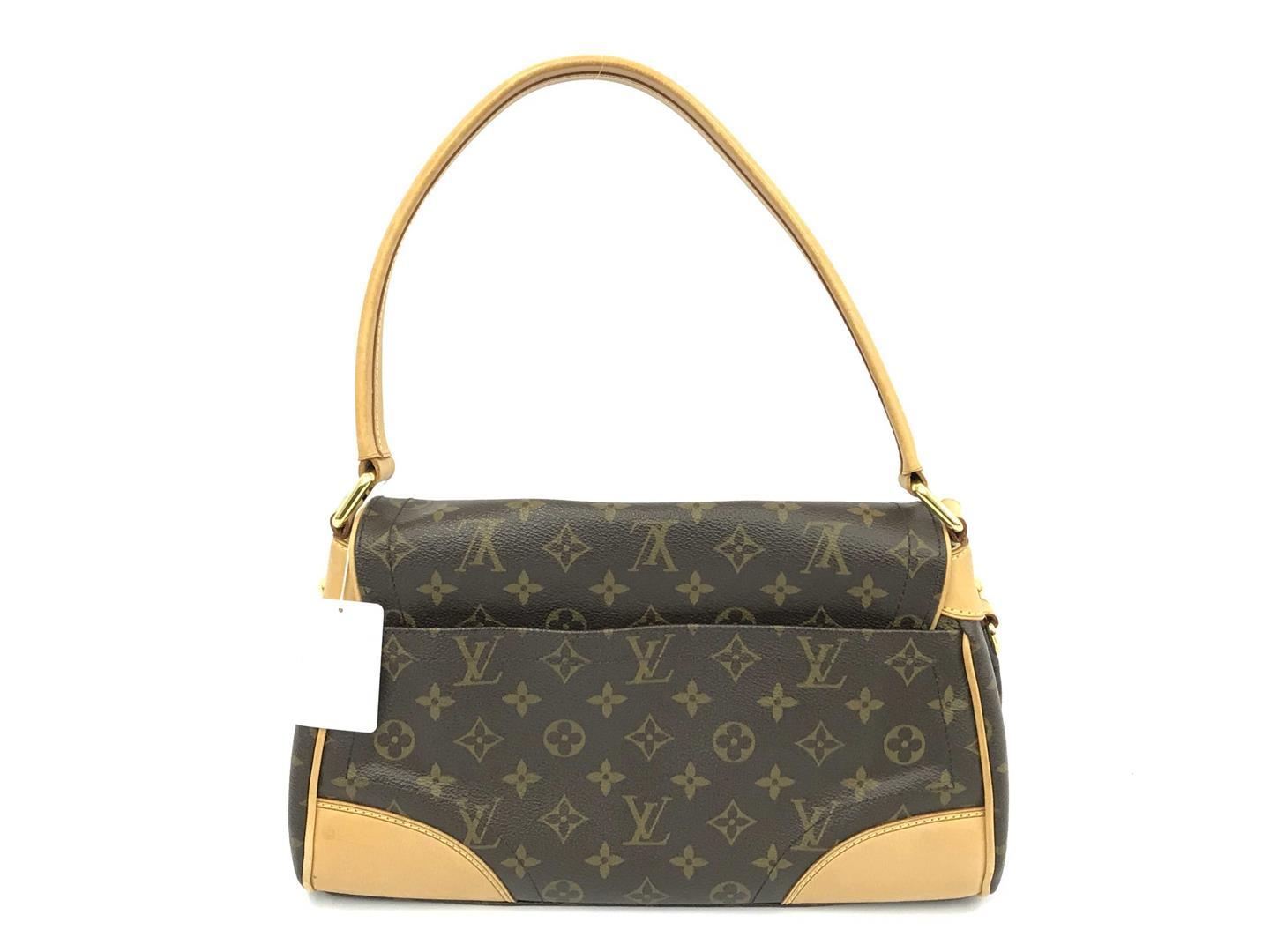 Louis Vuitton Brown Monogram Canvas Leather Beverly MM Shoulder Bag