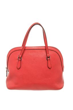 Gucci Red Calfskin Mini Dome 2 Way Shoulder Bag