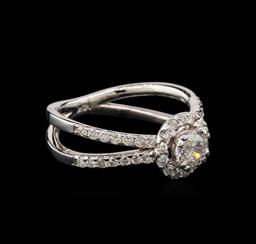 1.05 ctw Diamond Ring - 14KT White Gold