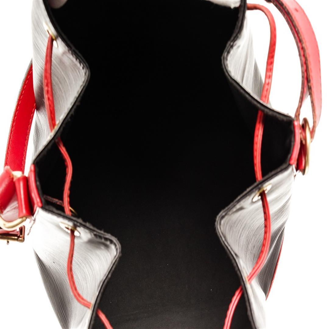 Louis Vuitton Black And Red Epi Leather Noe Shoulder Bag
