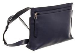 Loewe Navy Blue Leather T Messenger Bag