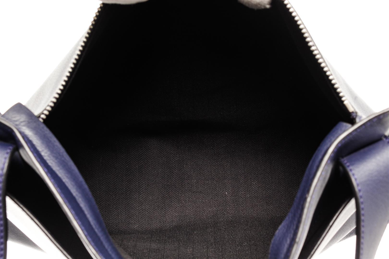 Loewe Navy Blue Leather T Messenger Bag