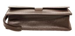 Louis Vuitton Brown Taiga Leather Selenga Pouch Bag