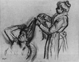 Edgar Degas - Woman Doing Hair [2]