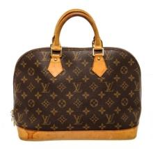 Louis Vuitton Brown Monogram Canvas Alma PM Satchel Bag