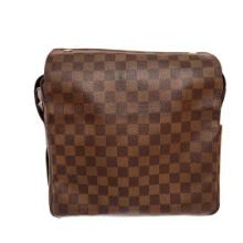 Louis Vuitton Damier Ebene Canvas Leather Naviglio Messenger Bag