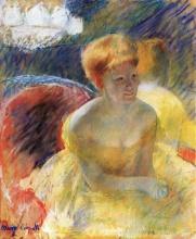 Mary Cassatt - Lydia, The Arms Rested, In The Theater Loge