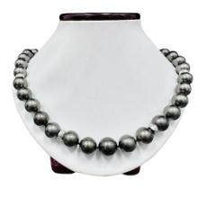 Pearl and Diamond Necklace - 14KT White Gold