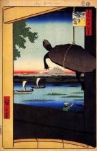 Hiroshige - Mannen Bridge