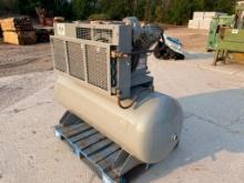 Ingersoll Rand T-30 air compressor, 10hp, mounted on 120-gal horizontal air receiver tank, (Not in