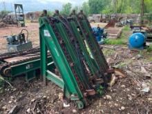 4 ft x 6 ft 4-Chain lug conveyor w/ hydraulic drive.