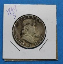 1949-S Franklin Half Silver Dollar