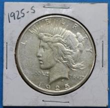 1925-S Silver Peace Dollar Coin
