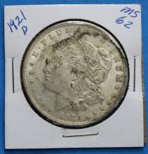 1921 D Denver Morgan Silver Dollar