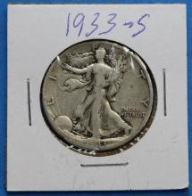 1933-S Walking Liberty Silver Half Dollar Coin