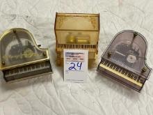3 music boxes