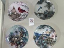 4 Collector Bird Plates