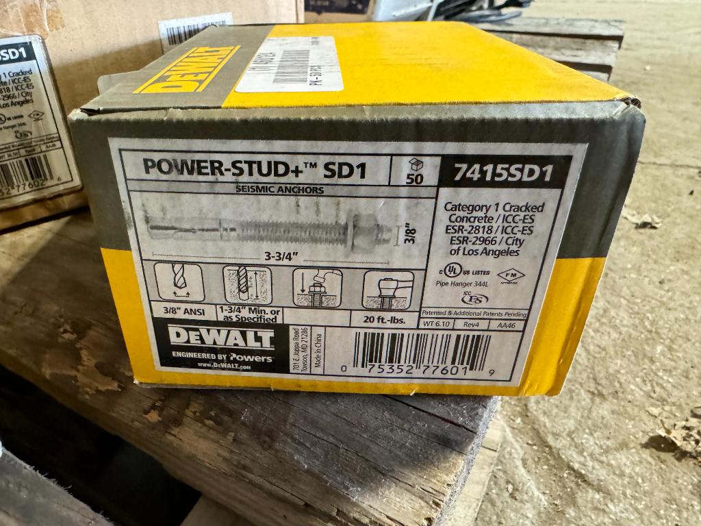 14 Boxes DeWalt Power Studs Sd1