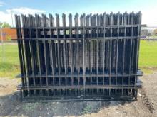 220' of 7' Tall Wrought Iron Fence Panel & Post
