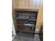 Shelf w/ Paper Cutter, 3 Hole Punch, Keyboard, Heater