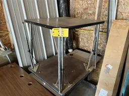 LOT: (6) 36" X 36" ADJUSTABLE HEIGHT LAMINATE TABLES